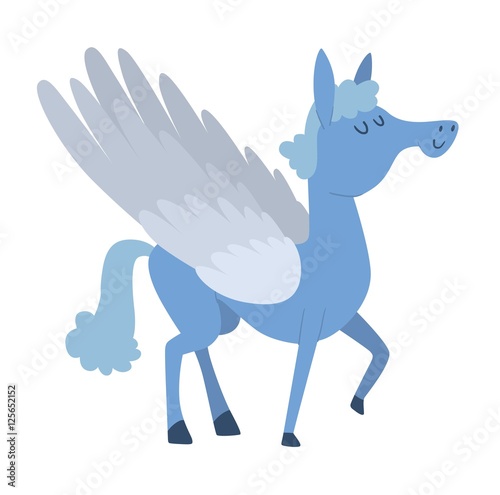 Cartoon horse vector character