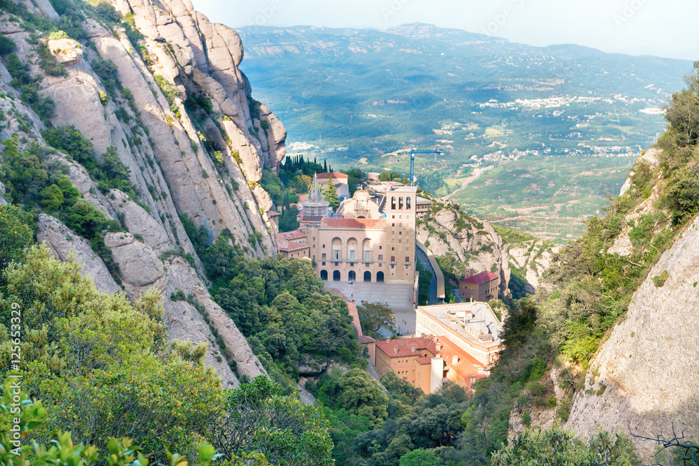 Montserrat mountain and famous monastery