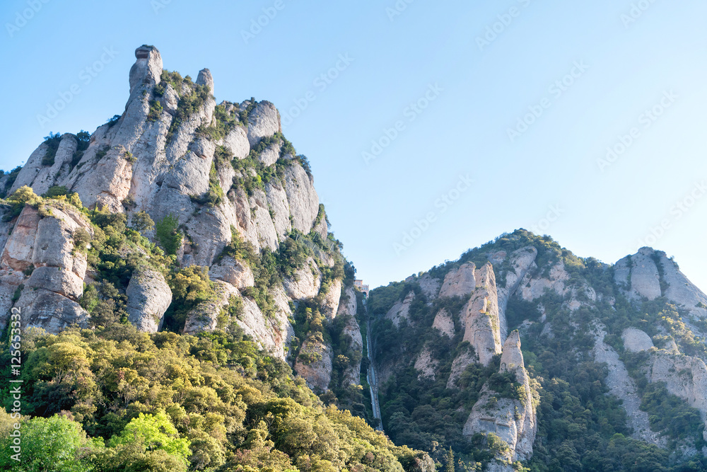 Landscape of mountain Montserrat