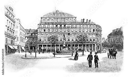 Canvas Print Comedie-Francaise or Theatre-Francais or Salle Richelieu or Fren