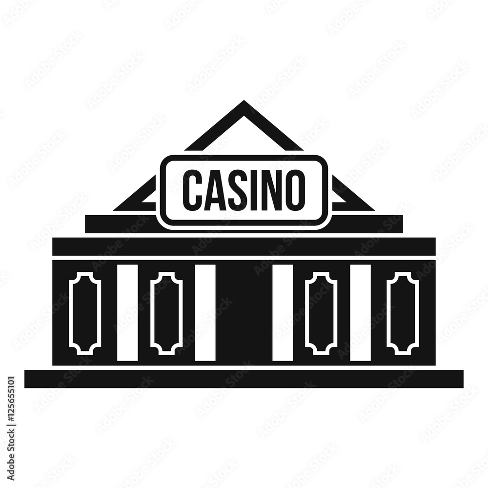 Casino building icon. Simple illustration of casino vector icon for web Casino building icon. Simple illustration of casino vector icon for web