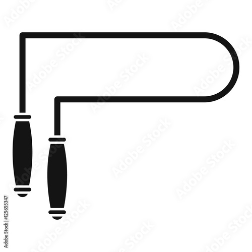 Skipping rope icon. Simple illustration of skipping rope vector icon for web