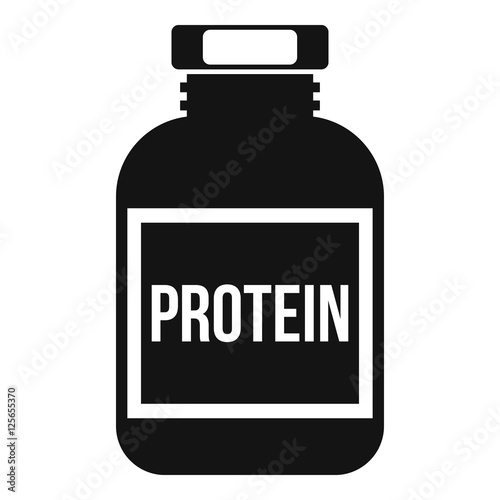 Nutritional supplement for athletes icon. Simple illustration of nutritional supplement for athletes vector icon for web