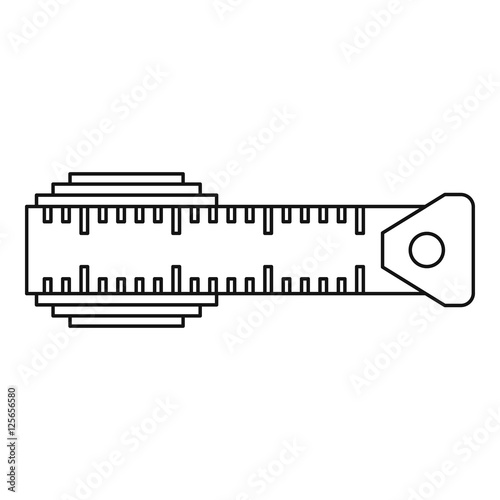 Measuring centimeter icon. Outline illustration of measuring centimeter vector icon for web