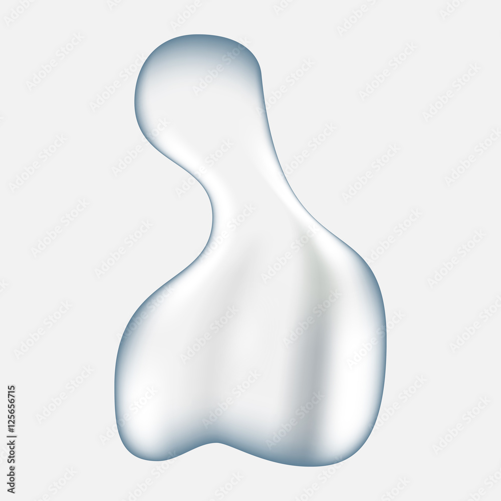 Realistic pure and transparent water drops set with shadow on gray background. Realistic pure and transparent water drops set with shadow on gray background.