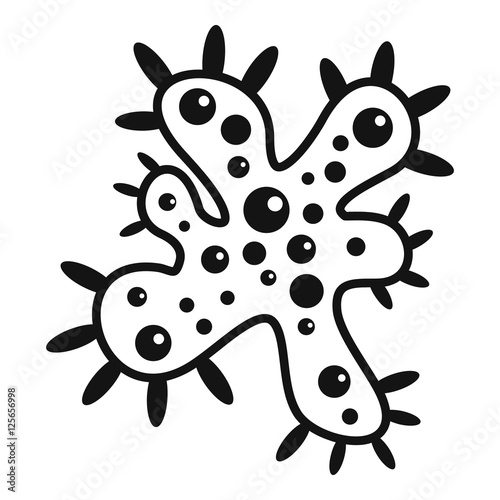 Bacteria icon. Simple illustration of bacteria vector icon for web