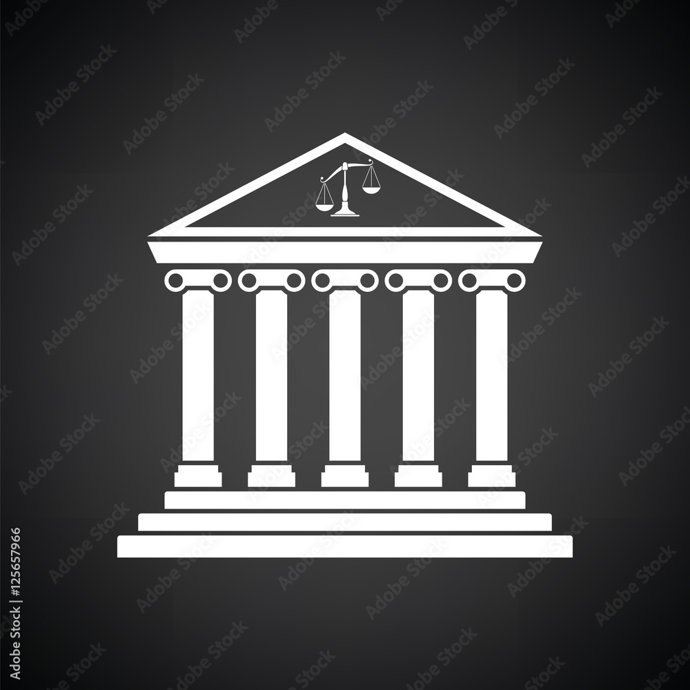 Fototapeta premium Courthouse icon