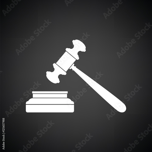 Judge hammer icon