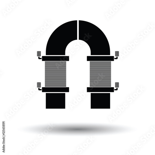 Electric magnet icon