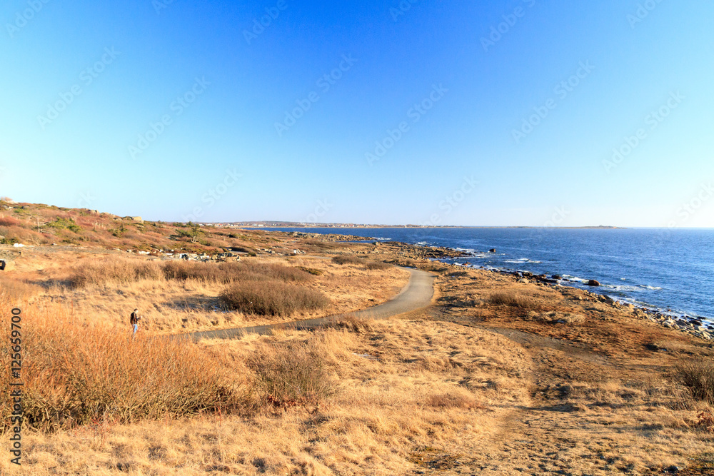 The coast of varberg, Sweden. 