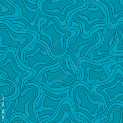 Doodled seamless vector pattern from spots. Endless vector background. Hand drawn abstract backdrop
