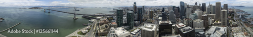 San Francisco  CA Bay Bridge Drone 360 Degree Panorama - High Resolution