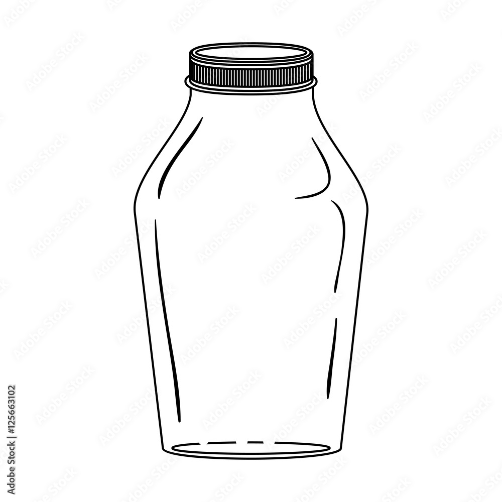 silhouette glass jar with lid vector illustration silhouette glass jar with lid vector illustration