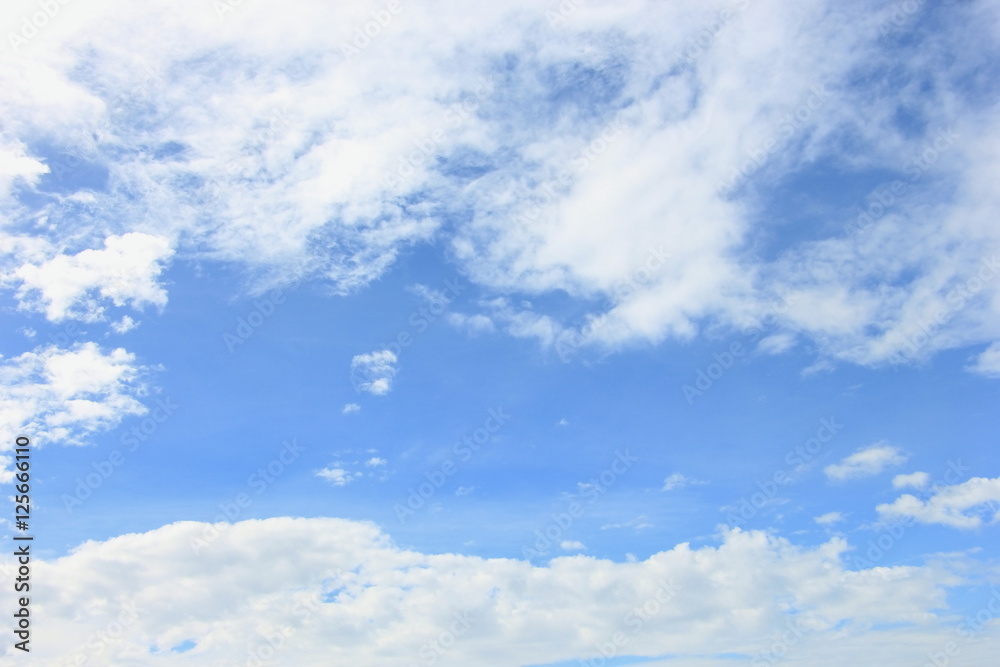 Blue sky background with many fluffy clouds Blue sky background with many fluffy clouds