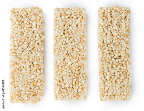 Obraz na plátně Quinoa Bars isolated on white