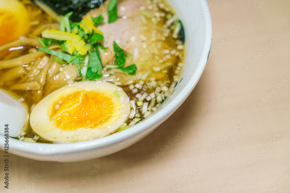 Japanese ramen noodle on table