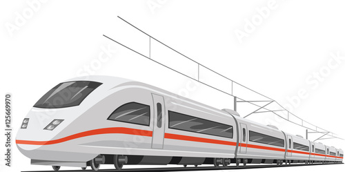 Vector of speed train.