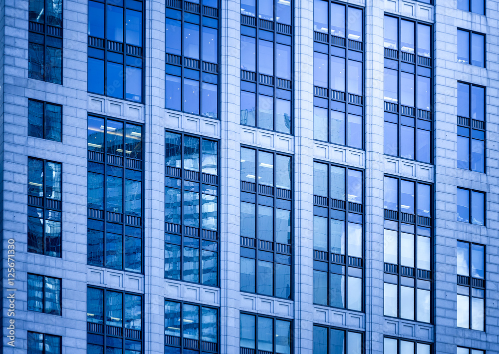 windows of business building in Hong Kong windows of business building in Hong Kong