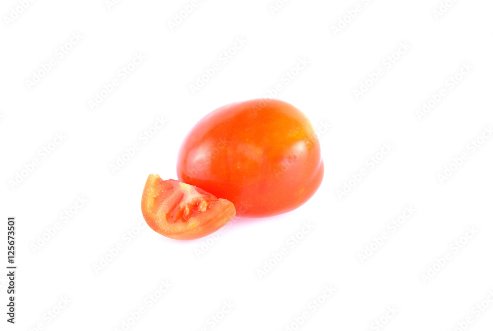 Tomatoes isolated on white background