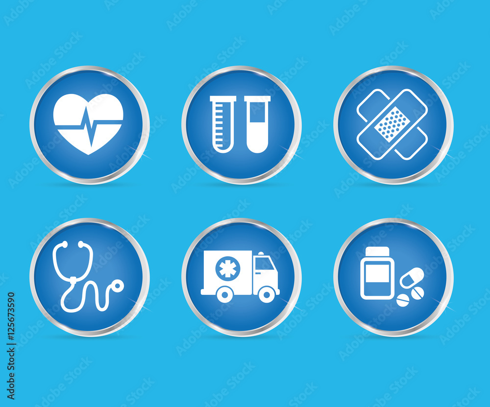 Vecteur Stock Medical healthcare service icon vector illustration