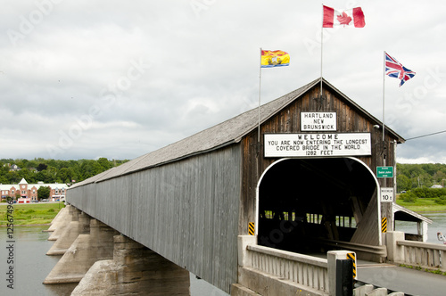 Hartland Bridge - New Brunswick - Canada photo