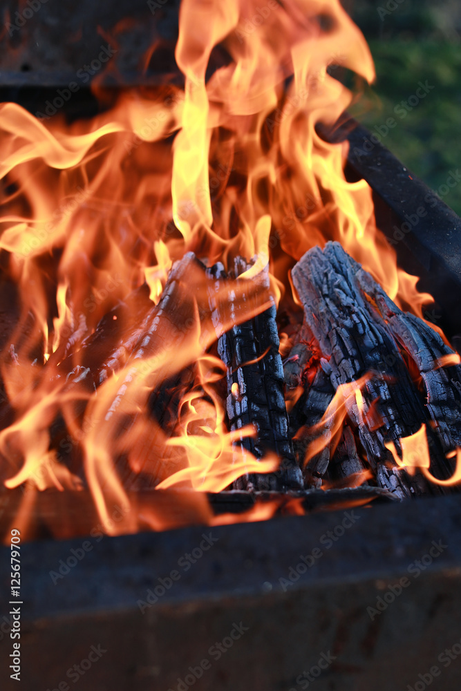 Obraz premium coal and fire flame