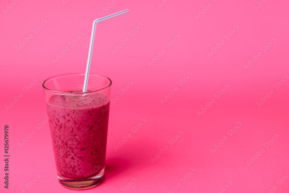 Blueberry smoothie with fresh berries Blueberry smoothie with fresh berries
