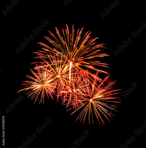 A large Fireworks Display event  - Vibrant color effect