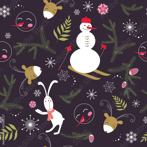 seamless christmas background
