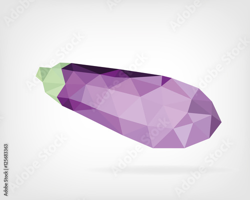 Low Poly Eggplant