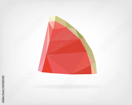 Low Poly Watermelon