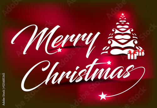 Merry Christmas Text Background