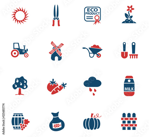 agriculture icon set