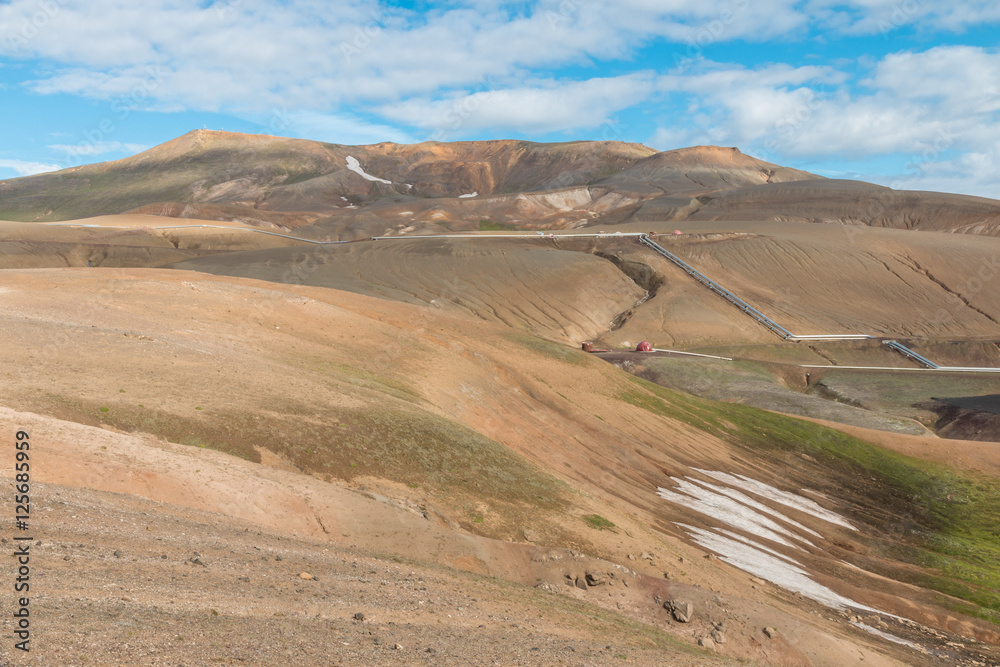 Fototapeta premium Krafla Geothermal Power Plant
