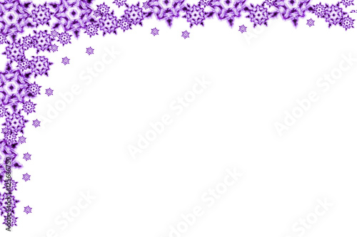 violet snow flakes