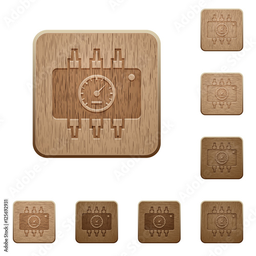 Hardware diagnostics wooden buttons