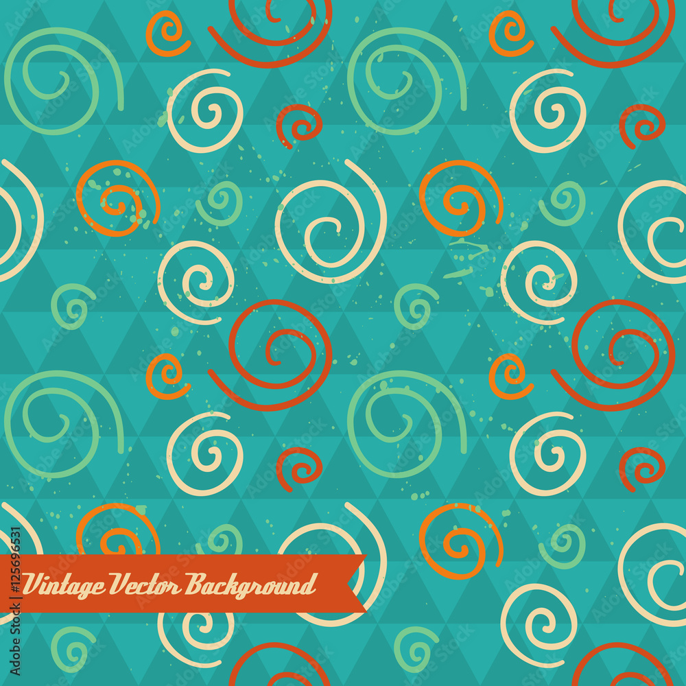 Fototapeta premium Unique abstract random seamless pattern.