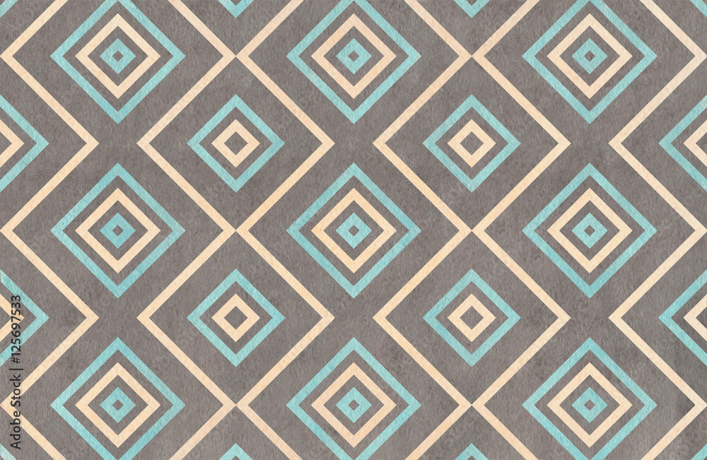 Watercolor geometrical pattern. Watercolor geometrical pattern.
