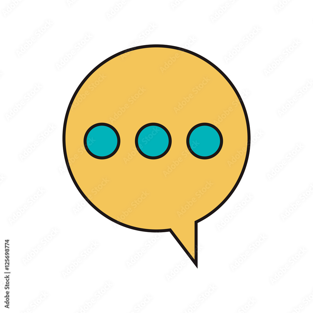speech bubble icon. comic communication object over white background. vector illustration speech bubble icon. comic communication object over white background. vector illustration