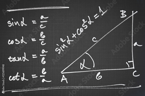 Basic trigonometric functions photo