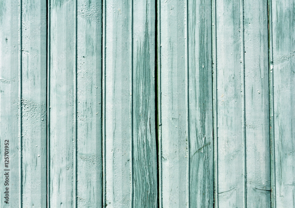 Cyan color old wooden fence texture. Cyan color old wooden fence texture.