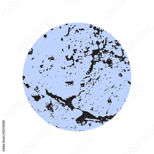 blue round frame
