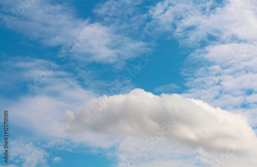 clouds in the blue sky