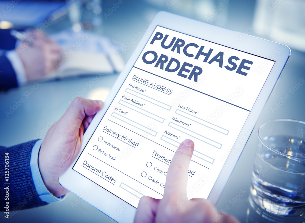 Purchase Order Commerce Digital Concept 