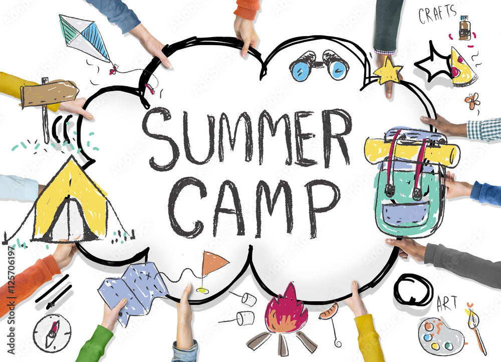 Summer Camp Adventure Exploration Enjoyment Concept Summer Camp Adventure Exploration Enjoyment Concept