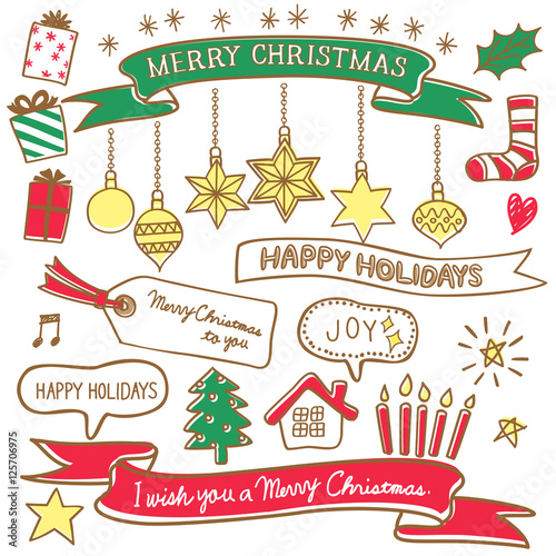 クリスマス　フキダシ　素材集