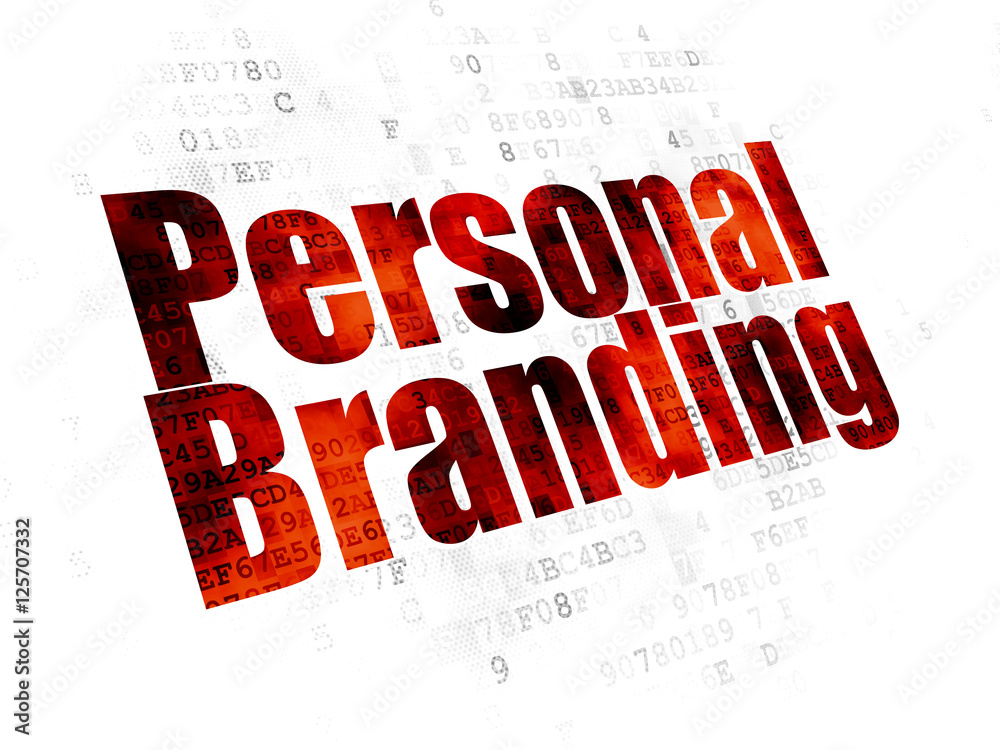 Marketing concept: Personal Branding on Digital background