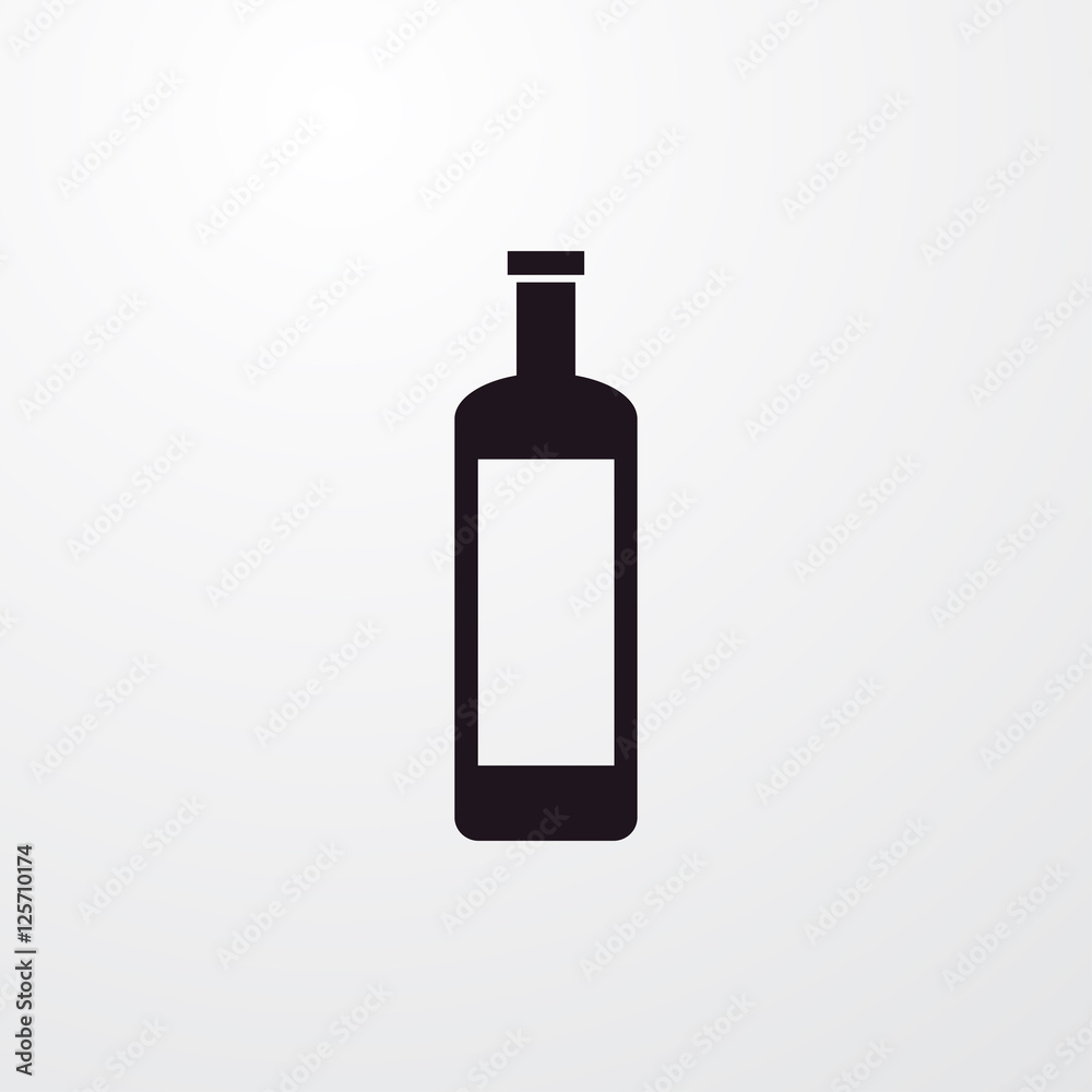 wine bottle icon illustration