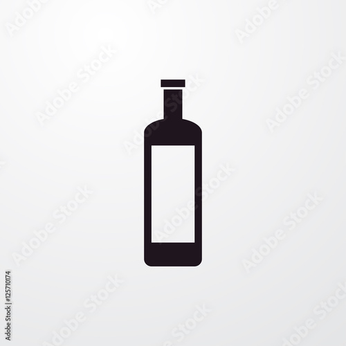 wine bottle icon illustration