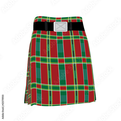 Traditional scottish kilt